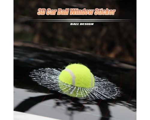 Наклейка 3D  "теннисный мяч" 2 шт.